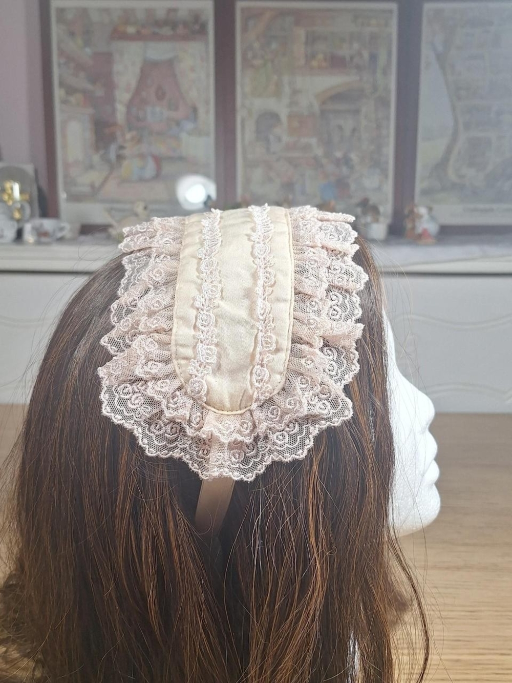 🎀 Innocent World Pale Pink Headdress 🌸🤍